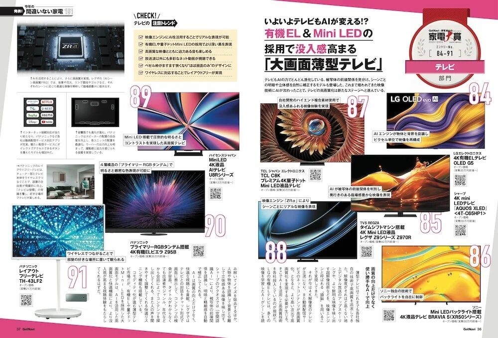 最新テレビ特集