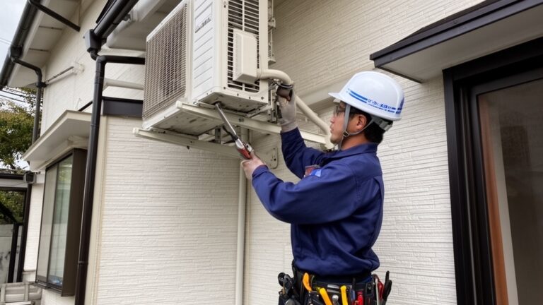 【完全版】エアコン工事の流れと注意点｜熊本・大津町の取り付け工事をアトム電器が丁寧に解説
